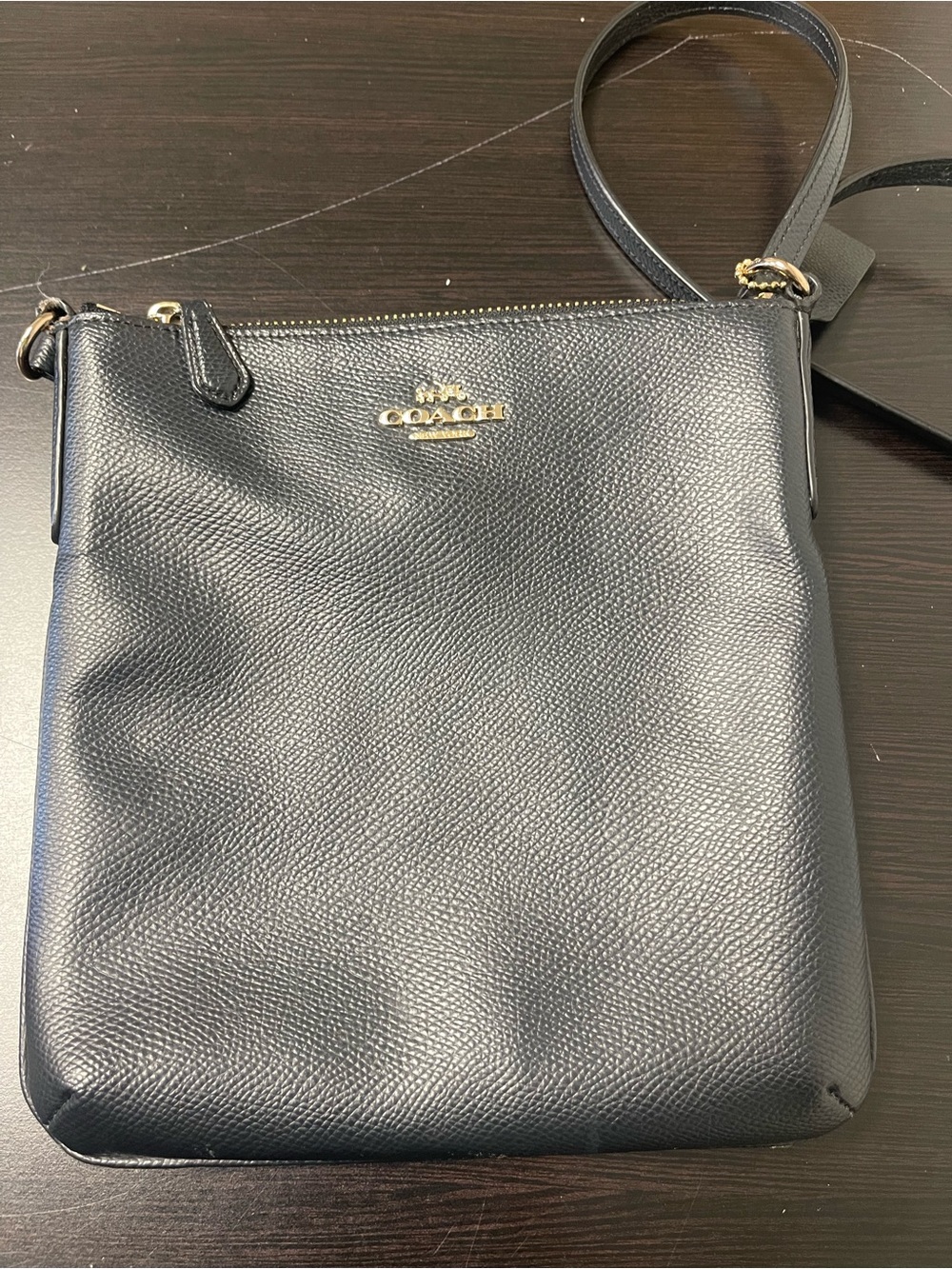 Coach Black Leather Crossbody Bag
